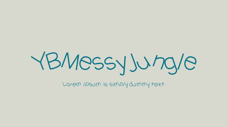 YBMessyJungle Font