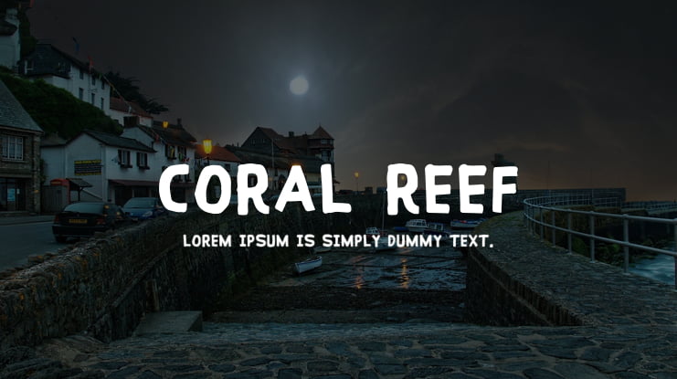 Coral Reef Font