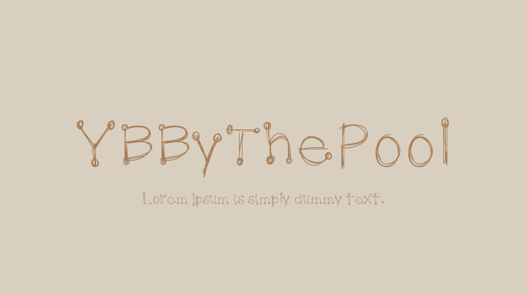 YBByThePool Font