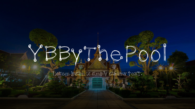YBByThePool Font