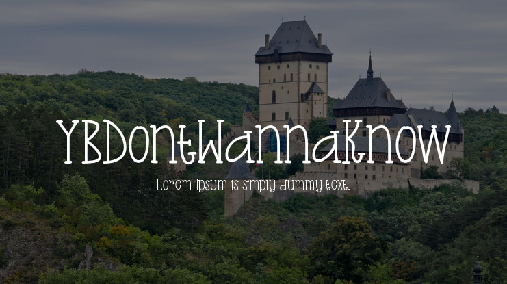 YBDontWannaKnow Font