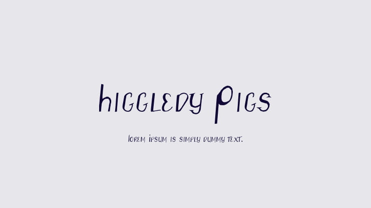 Higgledy Pigs Font Family