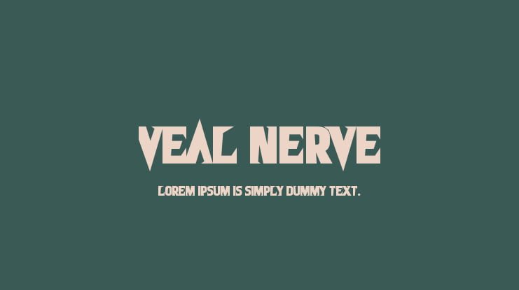 Veal Nerve Font