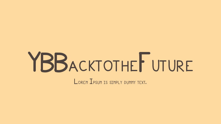 YBBacktotheFuture Font
