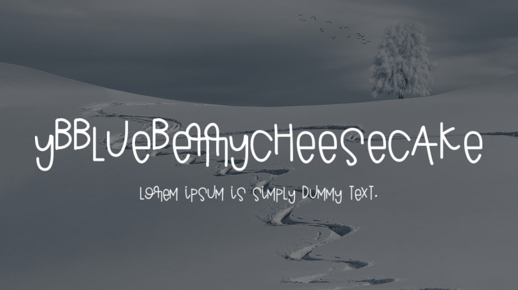 YBBlueberryCheesecake Font