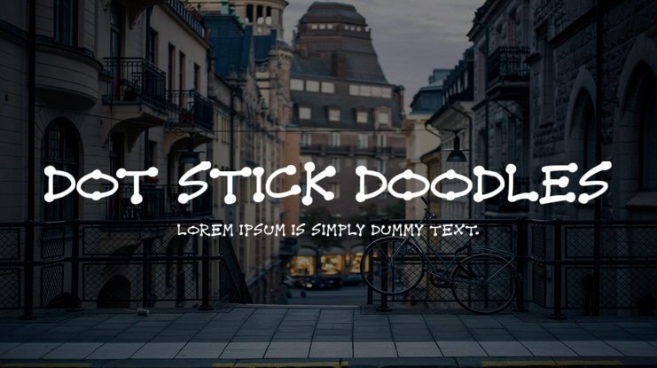 Dot Stick Doodles Font Family
