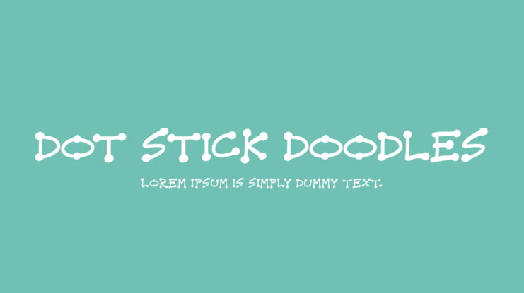 Dot Stick Doodles Font Family