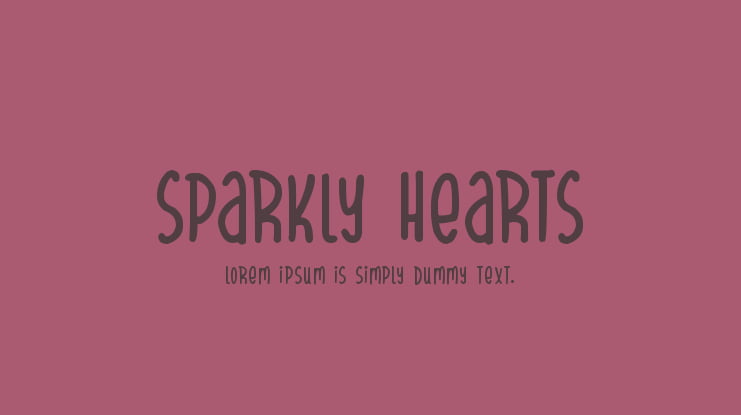 Sparkly Hearts Font Family