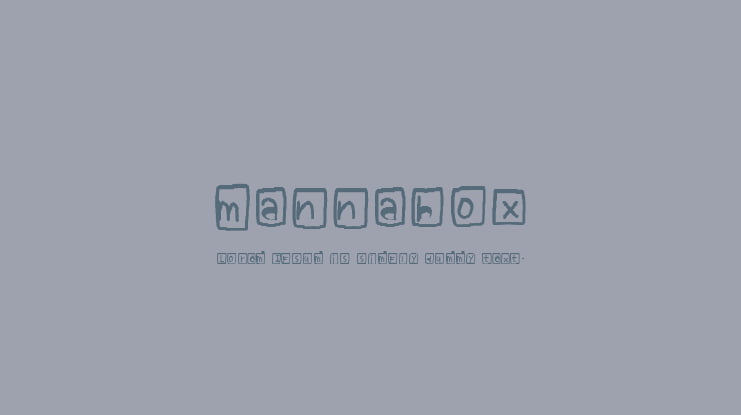 mannabox Font