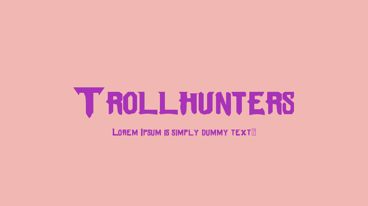 Trollhunters Font