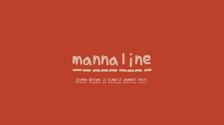 mannaline Font