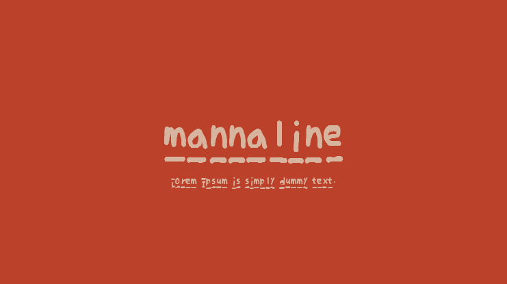 mannaline Font