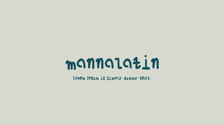 mannalatin Font
