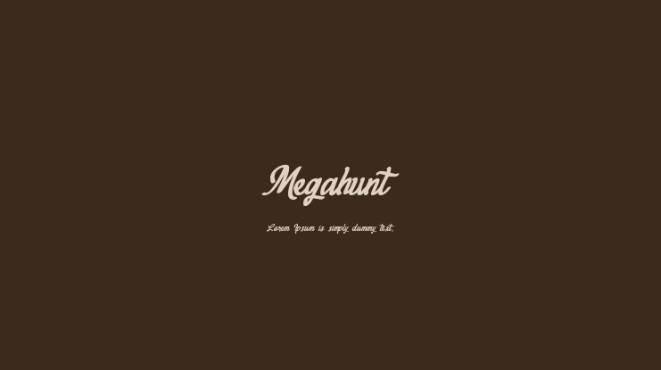 Megahunt Font