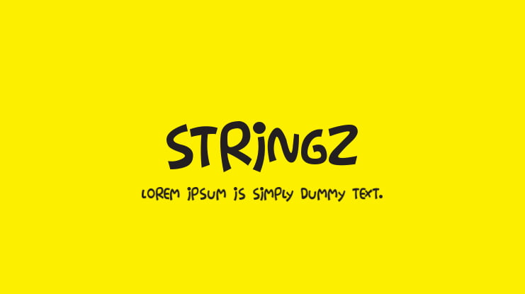 Stringz Font