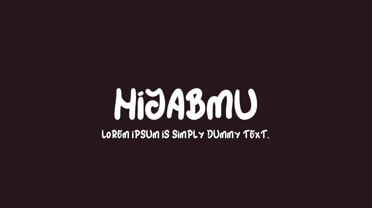 HIJABMU Font