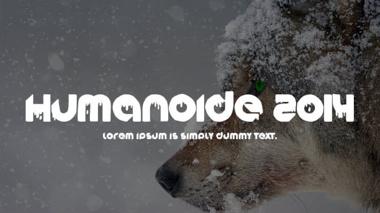 Humanoide 2014 Font