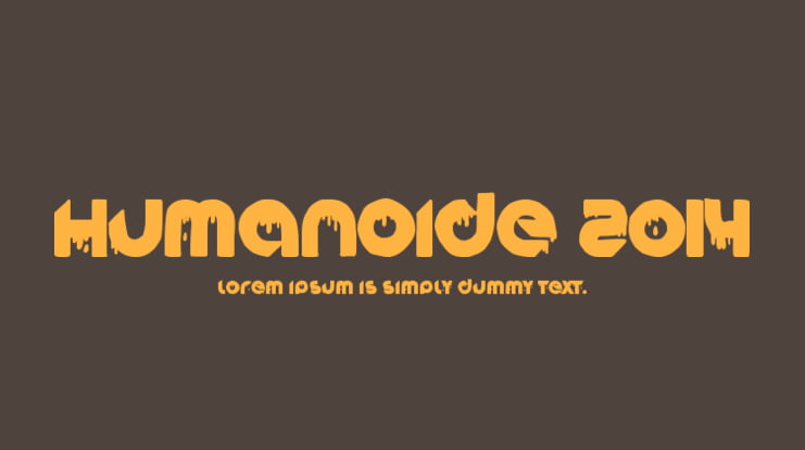 Humanoide 2014 Font