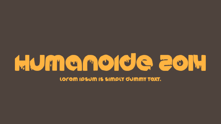 Humanoide 2014 Font