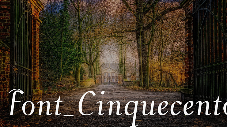 Font_Cinquecento Font