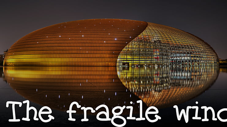 The fragile wind Font