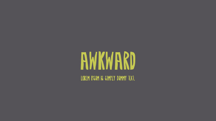 Awkward Font