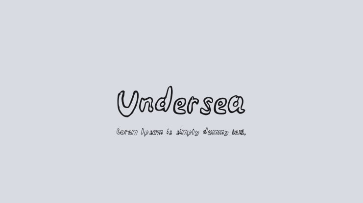 Undersea Font