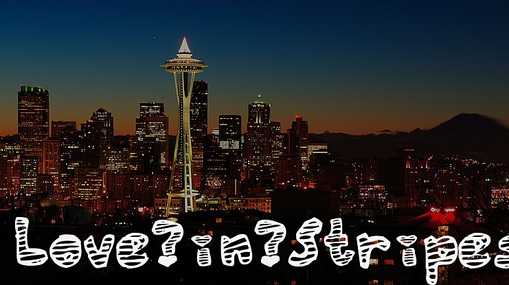 Love in Stripes Font