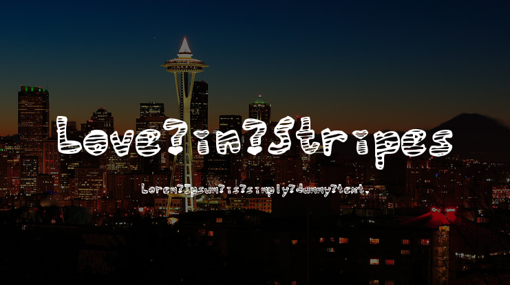 Love in Stripes Font