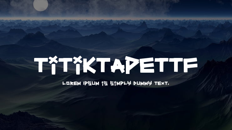 TitikTapettf Font