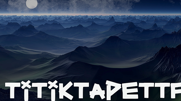 TitikTapettf Font