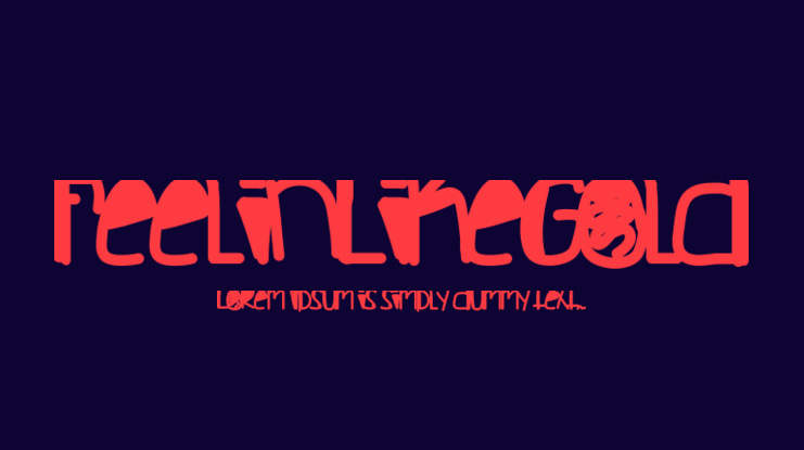 FeelinLikeGold Font