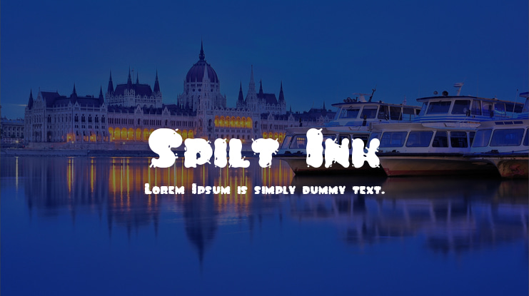 Spilt Ink Font