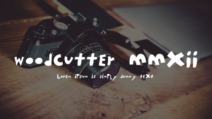 woodcutter MMXII Font