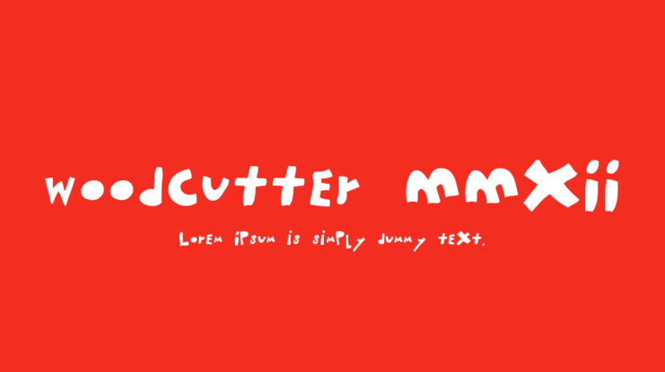 woodcutter MMXII Font