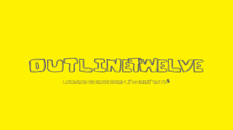 OutlineTwelve Font