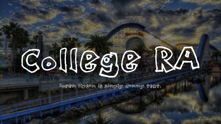 College RA Font