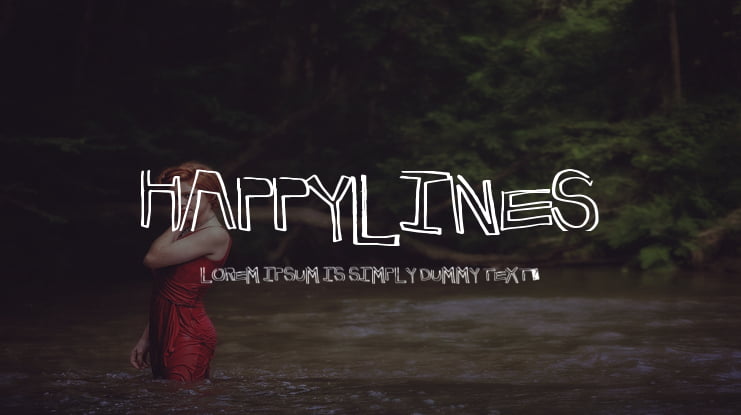 HappyLines Font