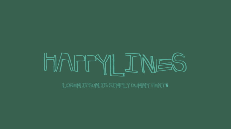HappyLines Font