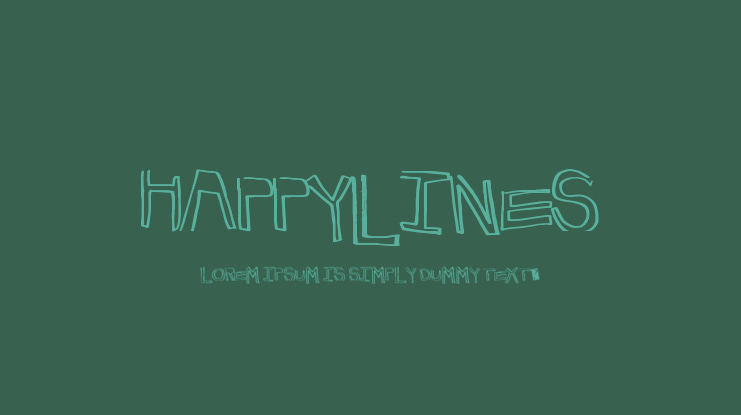 HappyLines Font