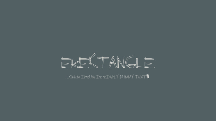 ErectAngle Font
