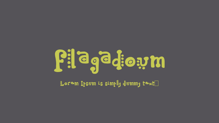 Flagadoum Font