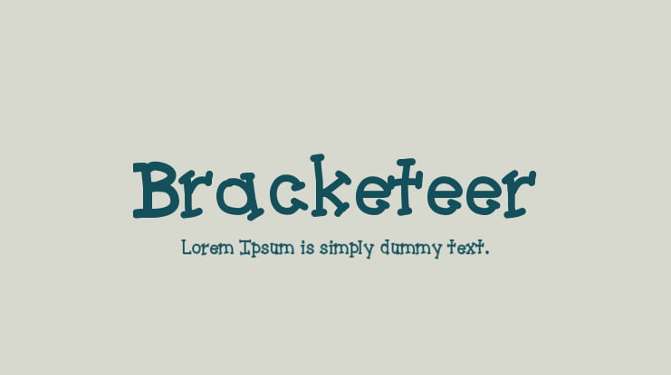 Bracketeer Font