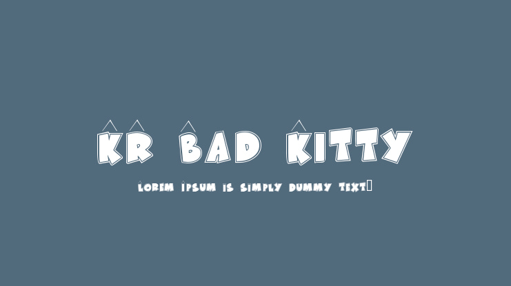 KR Bad Kitty Font