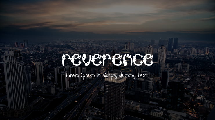 Reverence Font