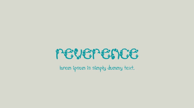 Reverence Font