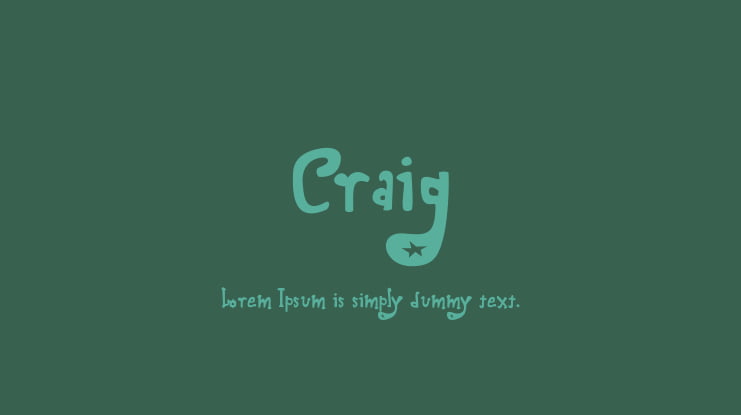 Craig Font