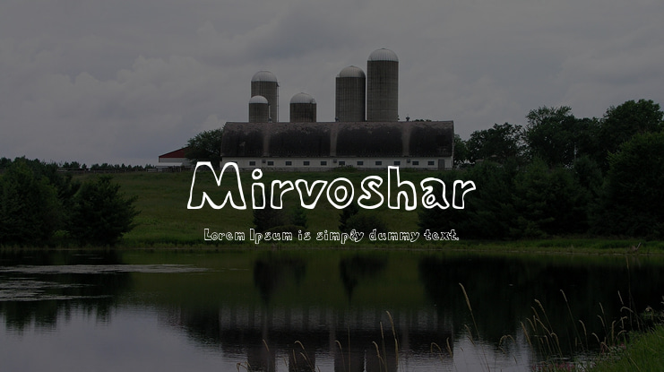 Mirvoshar Font