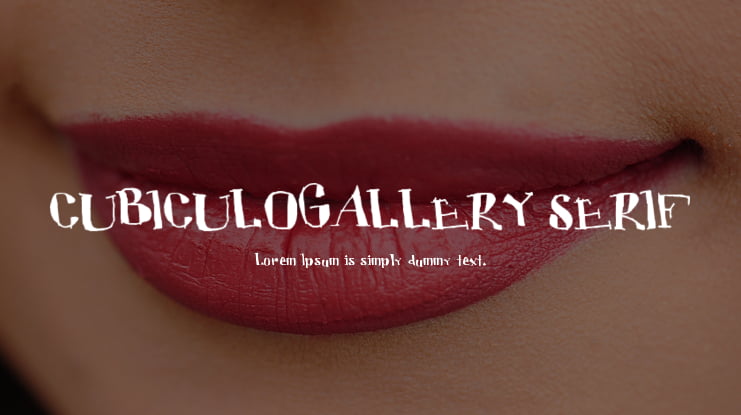 CUBICULOGALLERY SERIF Font