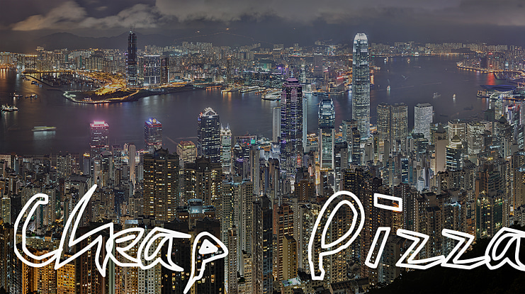 Cheap Pizza Font